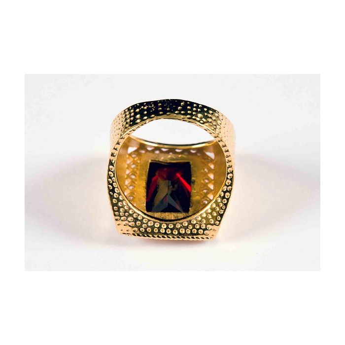 Mens Clergy Ring Style 007 (Red)