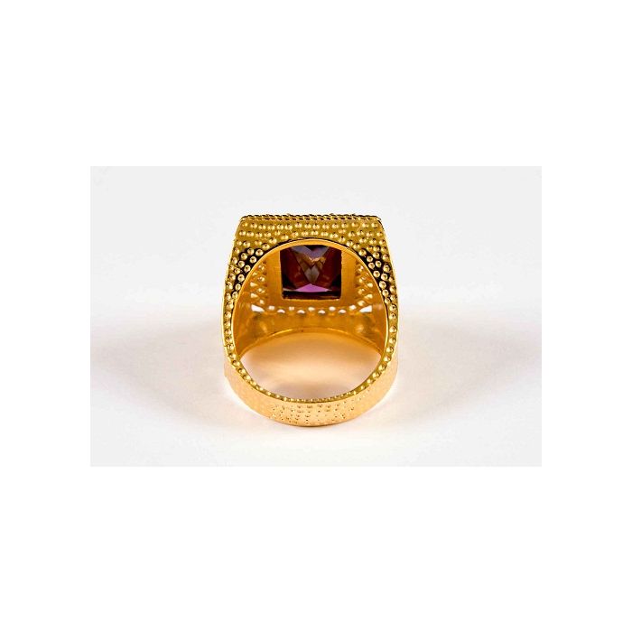 Mens Clergy Ring Style 007 ( G Purple)