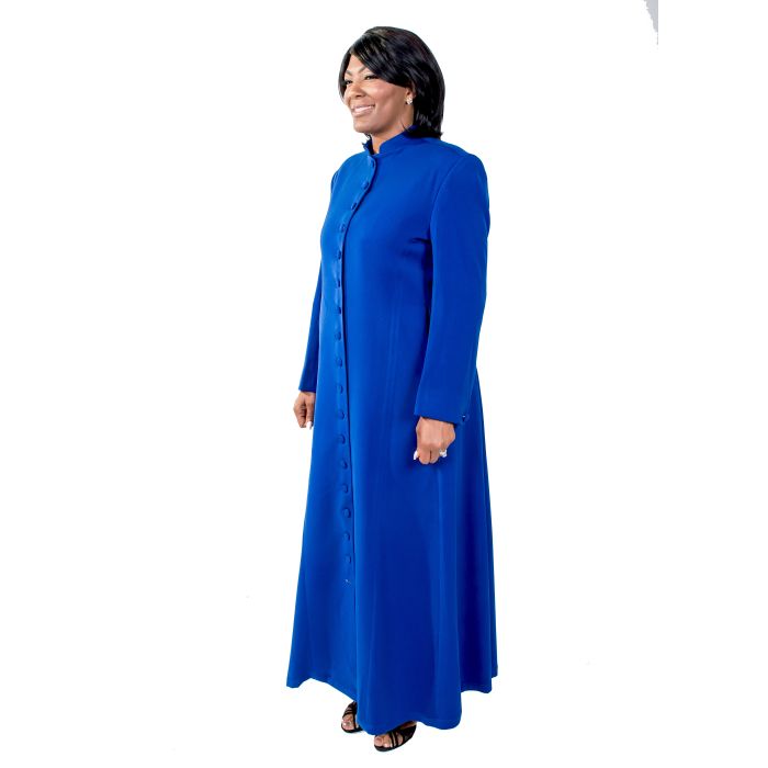 Womens Robe LRPS 20180 (Royal Blue) 18 Button