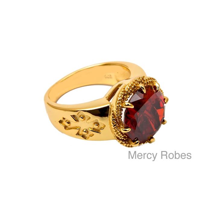 Womens Clergy Apostle Ring Subs500 (Red)
