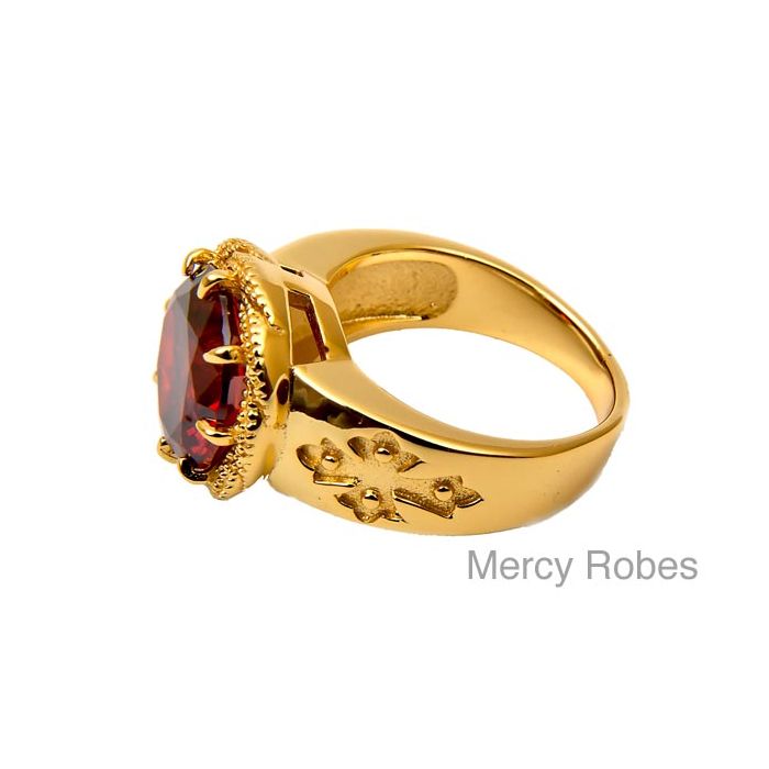 Womens Clergy Apostle Ring Subs500 (Red)