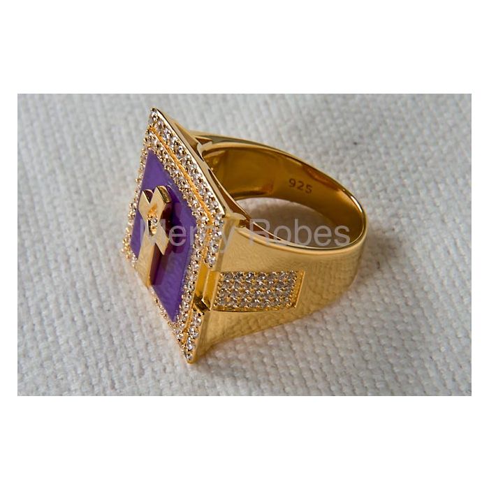 Clergy Ring Anm052 (Purple)