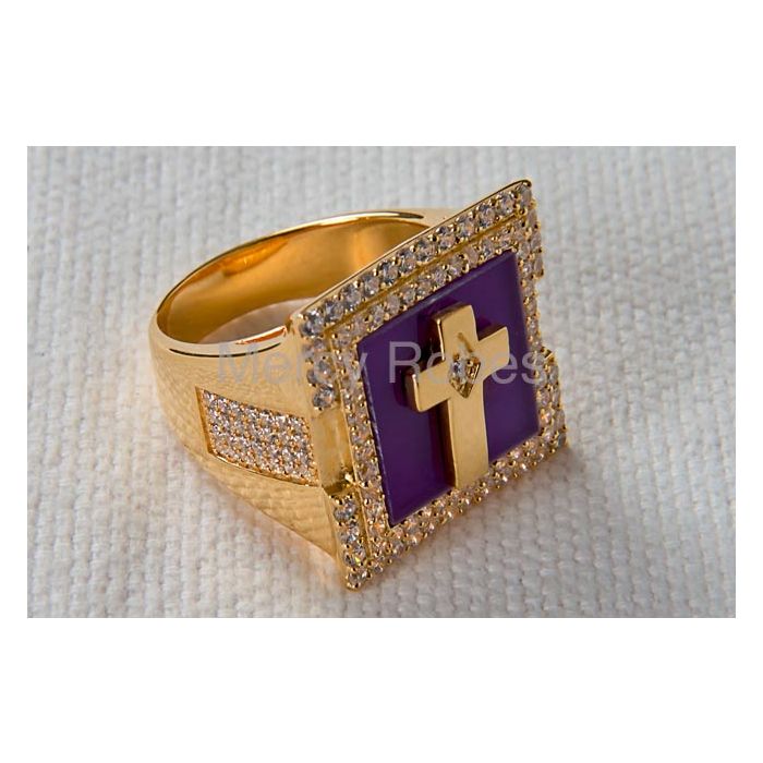 Clergy Ring Anm052 (Purple)