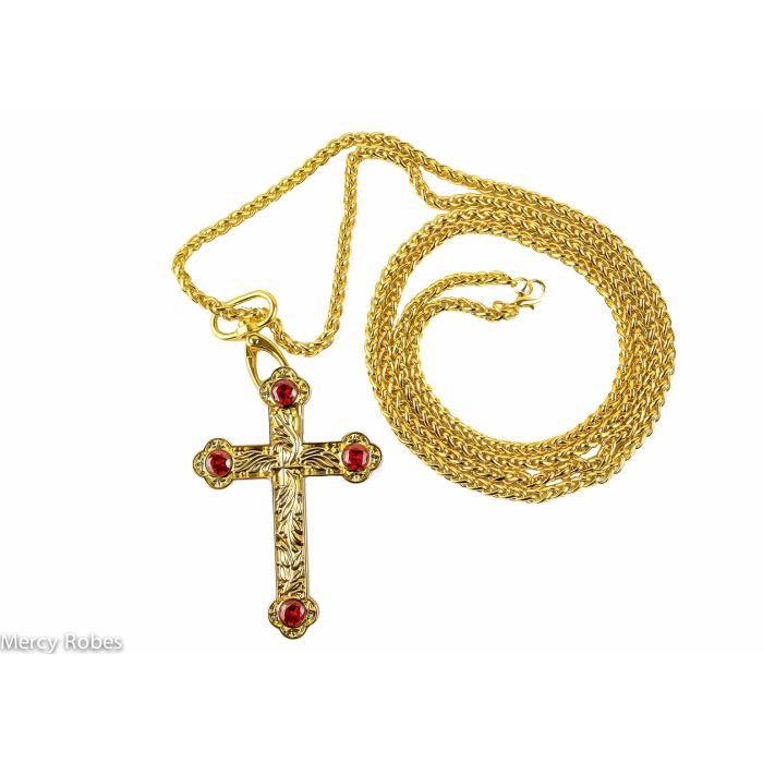 Bishop Pectoral Cross & Chain Style Subt133 Gr
