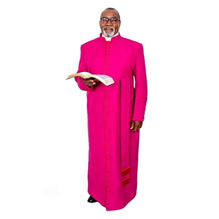 Bishop Robe Style 0523 (Fuchsia With Red)