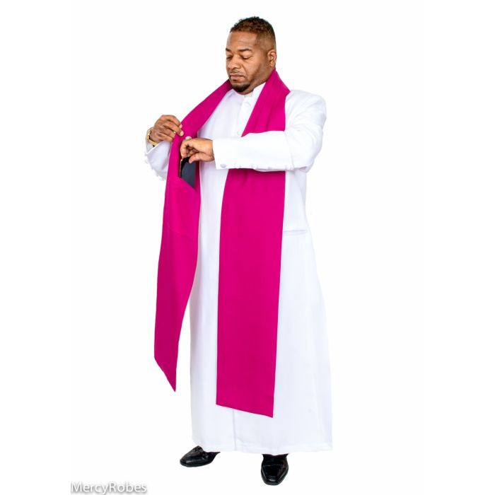 Traditional Bishop Scarf (Fuchsia)