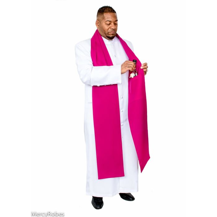 Traditional Bishop Scarf (Fuchsia)