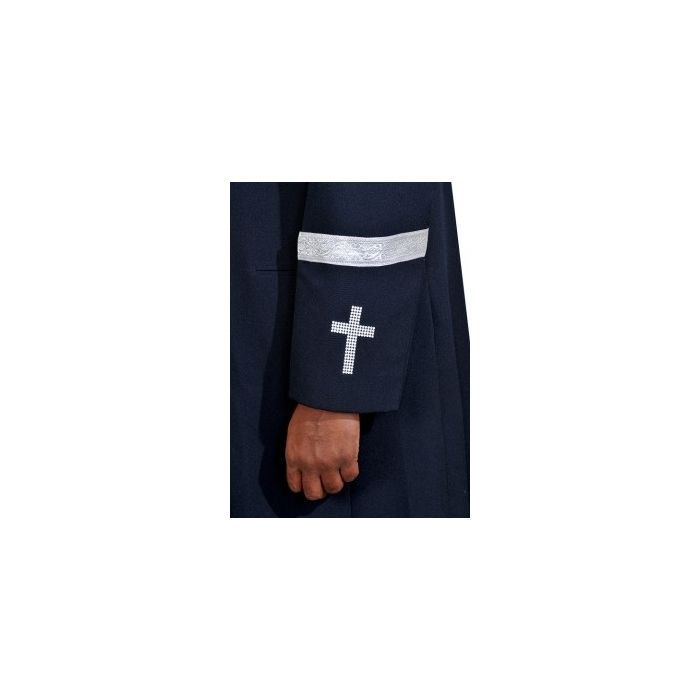 Clergy Robe Style Bnh151 (Navy/Silver)