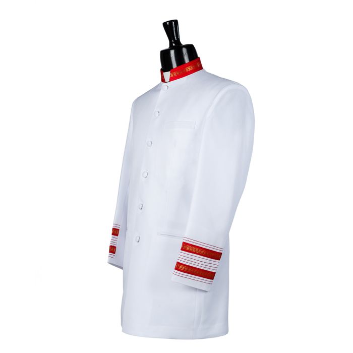 Clergy Jacket 004 (White/Red)