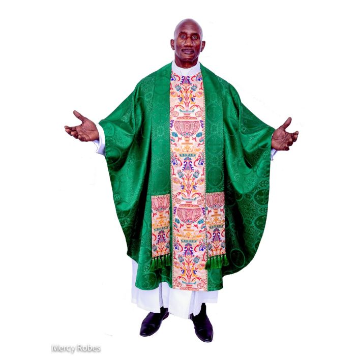 Chasuble & Stole Style MR4000 (Green Lt/Tapestry)