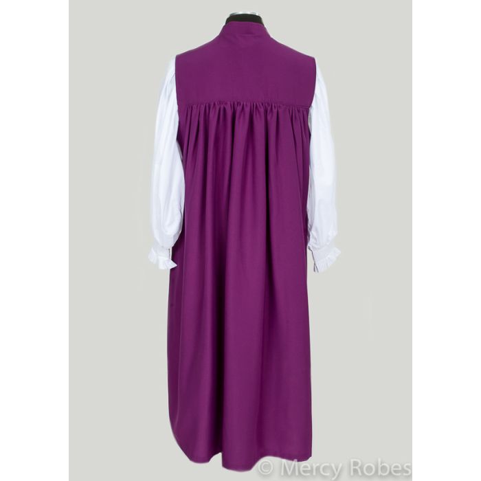 3-Stripe Front Hidden Button Chimere (Red Purple)