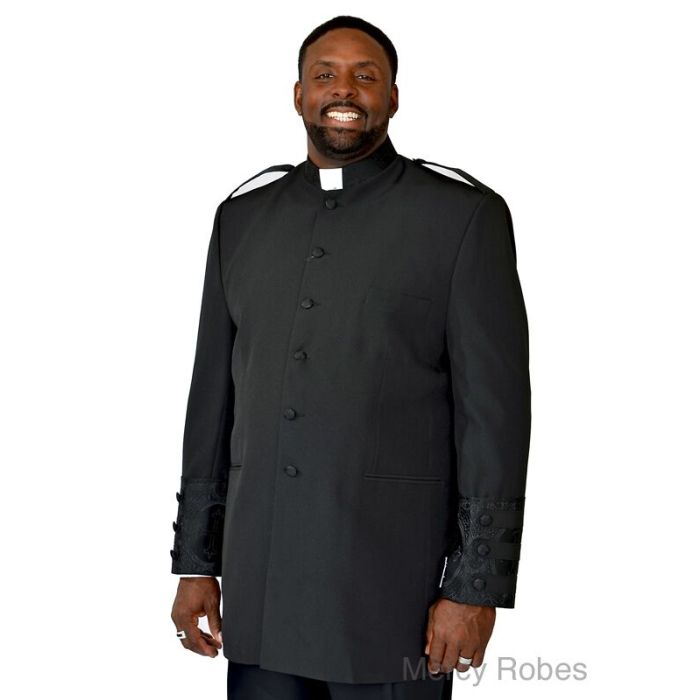 Clergy Jacket CJ010 (Black/Black LT)