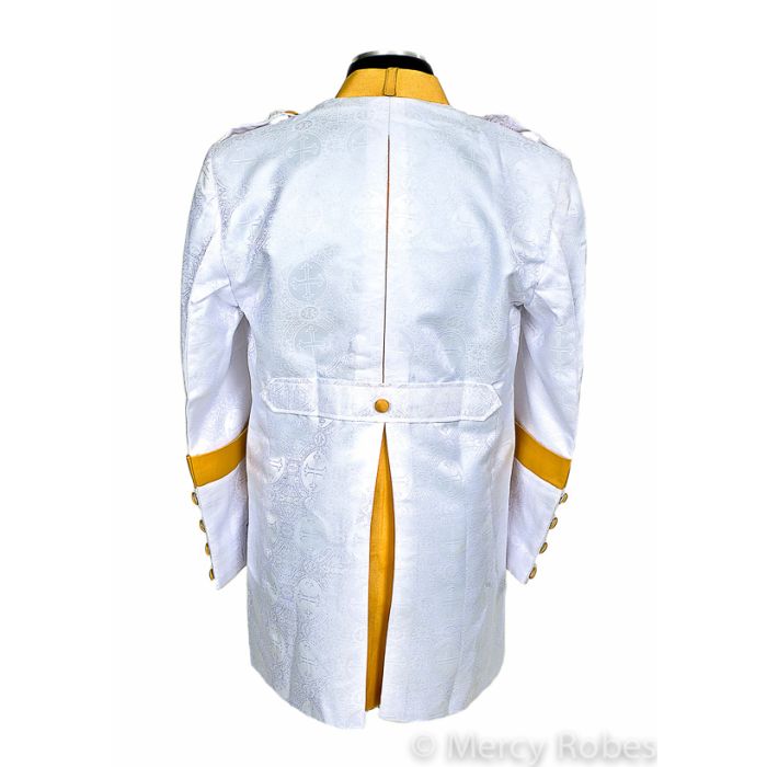 Clergy Jacket Style CJ041 (White LT/Gold)