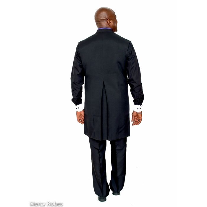 Clergy Apron (Black/Purple)