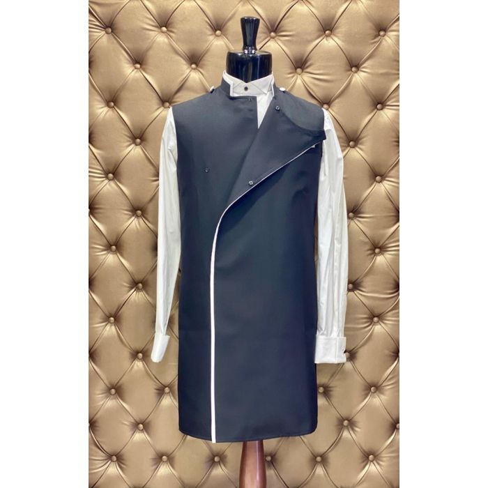 Clergy Apron (Black/White)