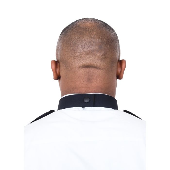 Clergy Bib Front - Collar Included (Black)