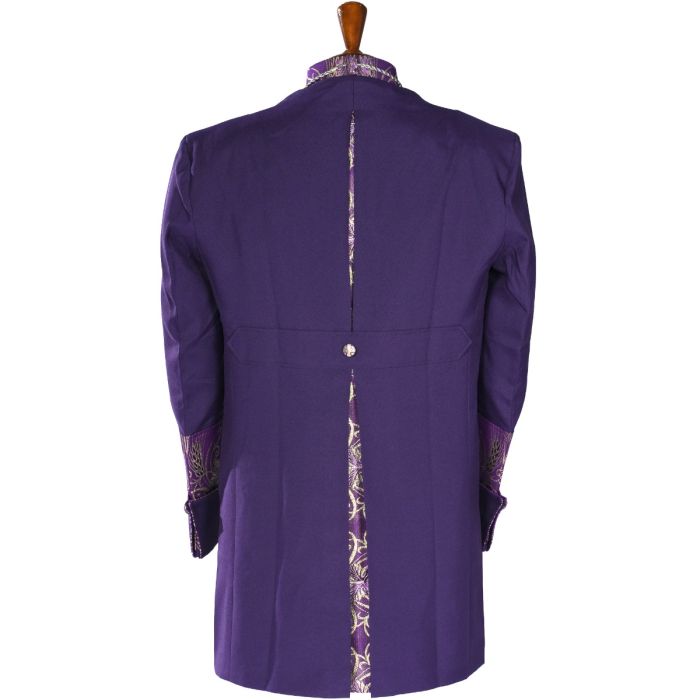 Mens Clergy Jacket Style CJ028 (Blue Purple/Purple Gold LT)