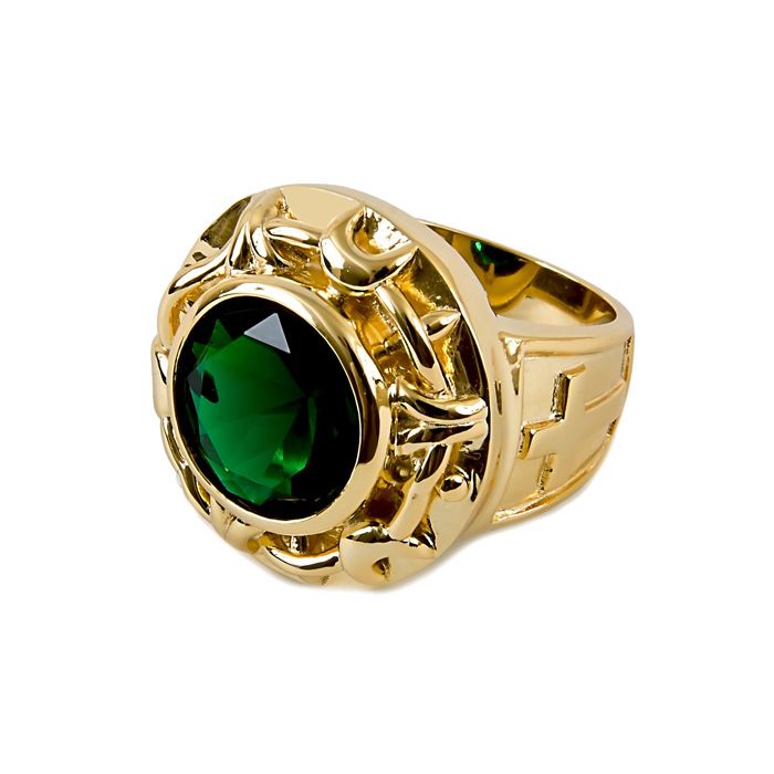 Mens Clergy Ring Style Subs622 Green