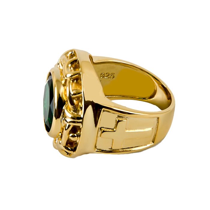 Mens Clergy Ring Style Subs622 Green
