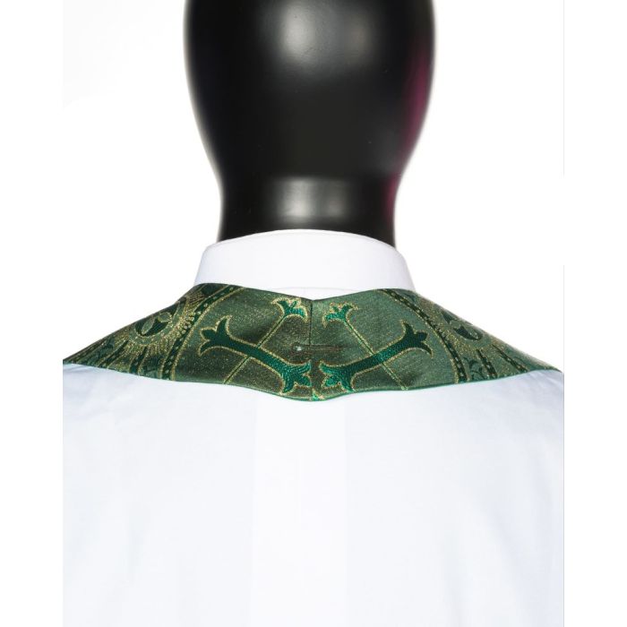 Clergy Stole Embroidered Pax With Chalice (Green-Gold LT)