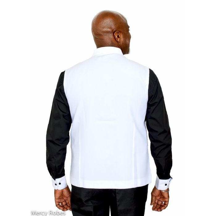 Mens Clergy Vest (White)
