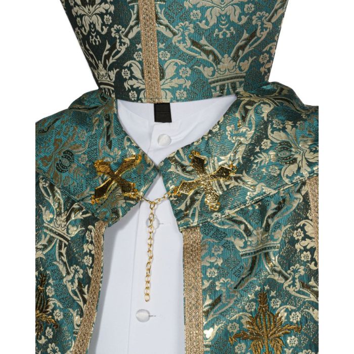 Cope & Mitre Style 09032024 (Green/Gold Brocade Lt)