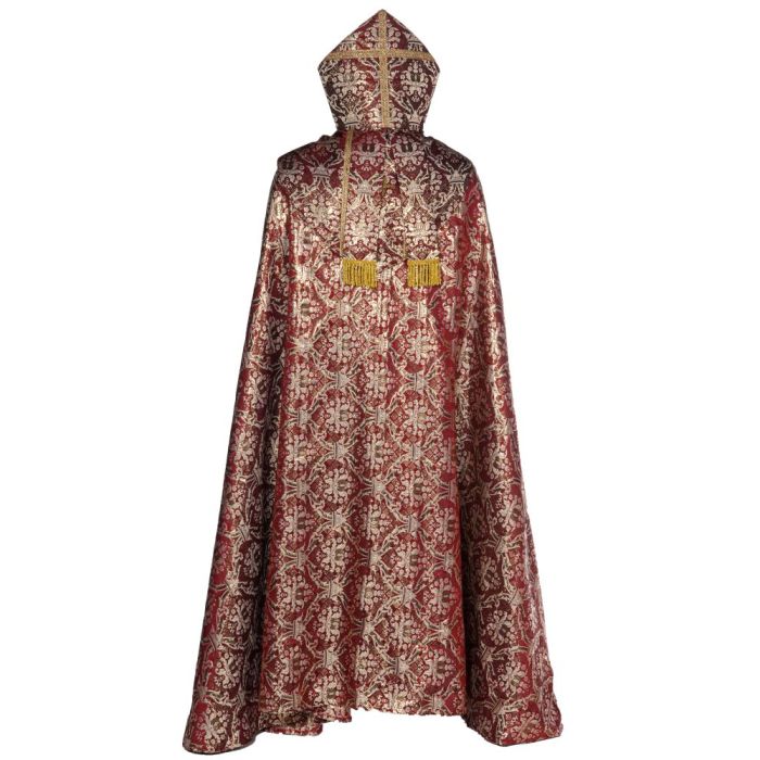 Cope & Mitre Style 09032024 (Red/Gold Brocade Lt)