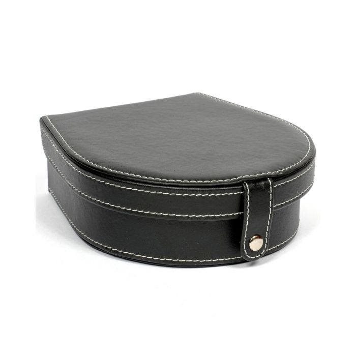 Leather Clergy Collar Box With 2 Plastic Collars Free