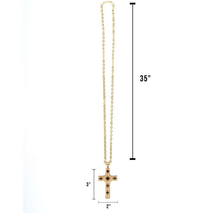 PECTORAL CROSS WITH CHAIN STYLE GEN01 (G BLACK)