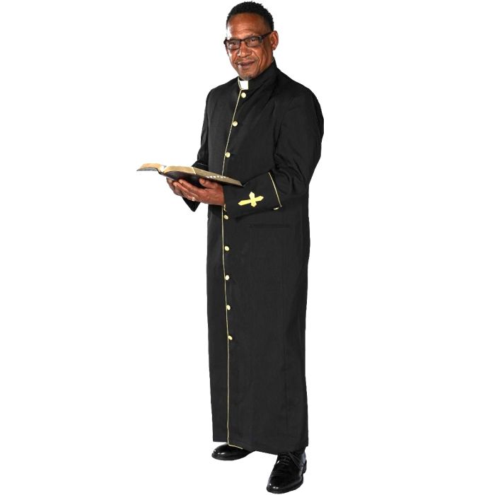 princess polly baby blue dress A Halloween Costume for a Church * Featuring a Long Robe with a * Collar  Designed for Male Clergy main image 1