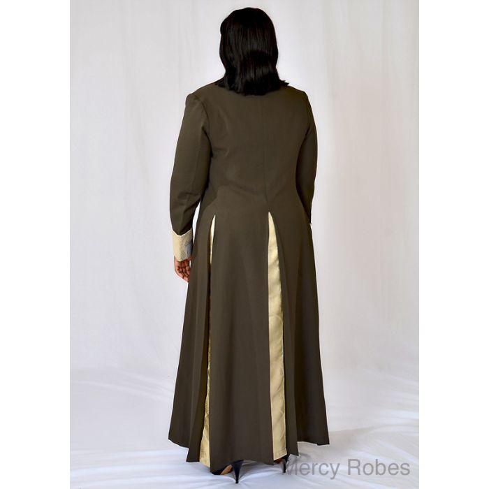 Womens Robe Style LR127 (Dark Green/Gold LT) | Size: 24