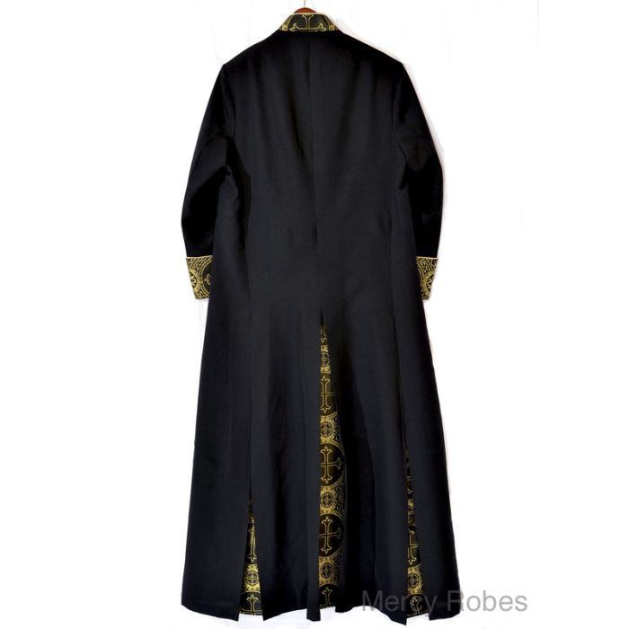 Womens Robe Style LR127 (Black/Black- Gold LT)
