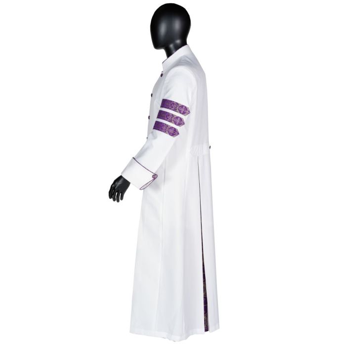 Mens Robe Style exm6000 (White/Purple-Gold LT)