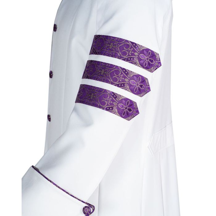 Mens Robe Style exm6000 (White/Purple-Gold LT)