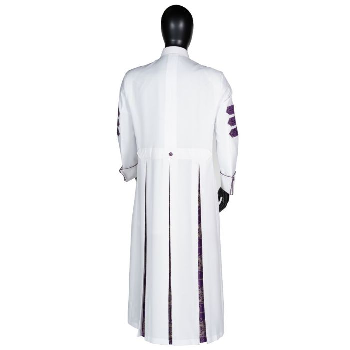 Mens Robe Style exm6000 (White/Purple-Gold LT)
