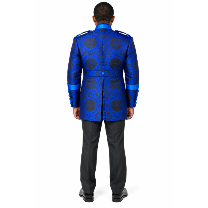 Clergy Jacket (CLJ 025) Black/Royal Lt
