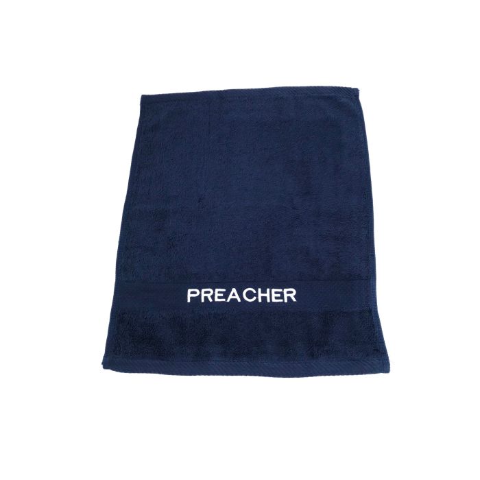 Preaching Hand Towel Preacher (Navy/White)