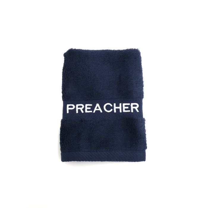 Preaching Hand Towel Preacher (Navy/White)