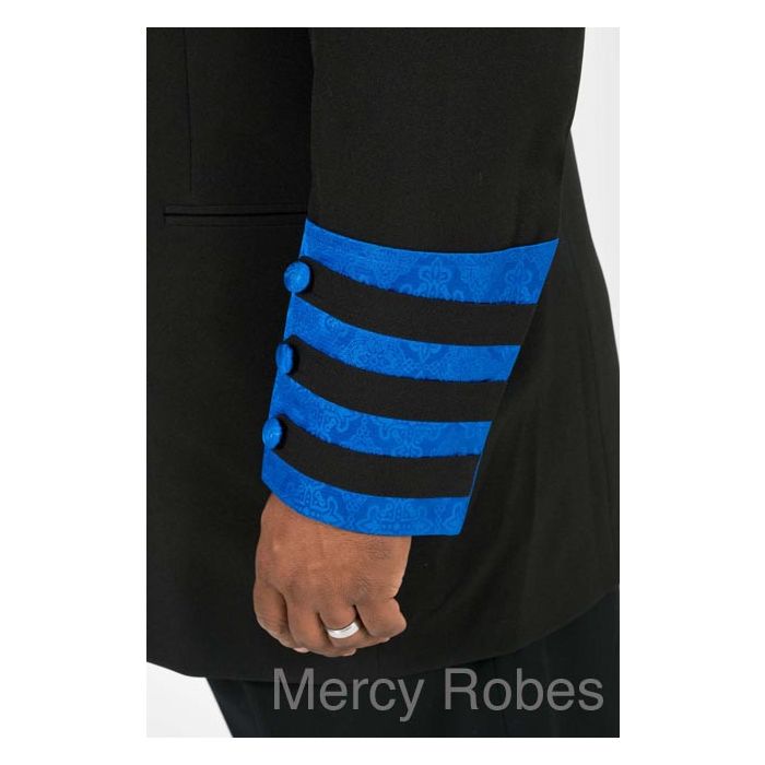 Clergy Jacket CJ010 (Black/Royal)