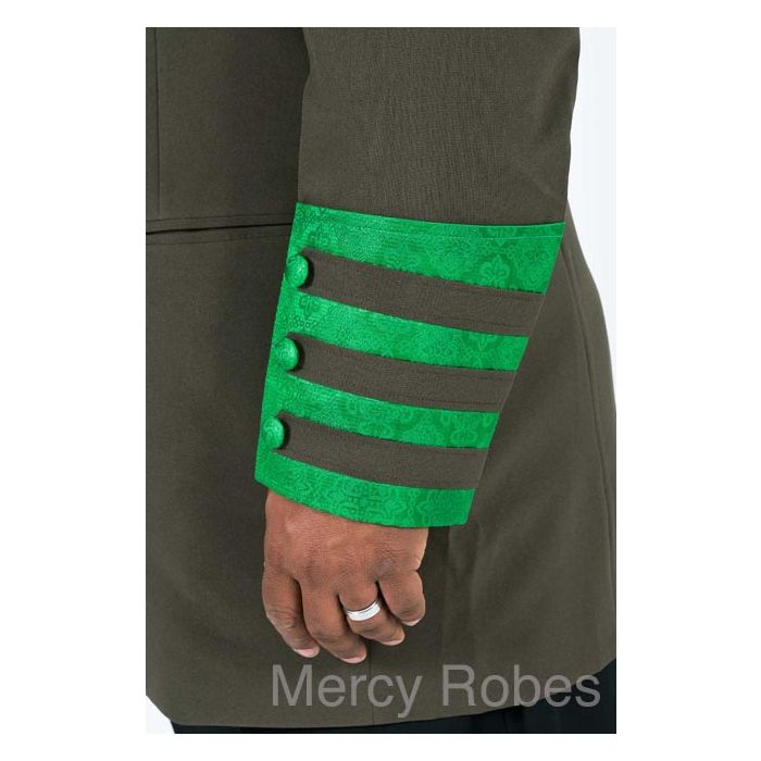Clergy Jacket CJ010 (Green/Green LT)