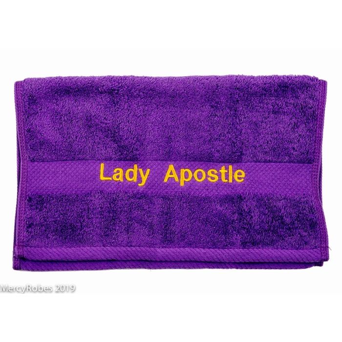 Preaching Hand Towel First Lady (Purple/Gold)