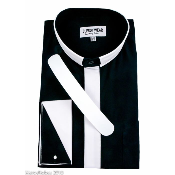 two tone dress shirts Half Black Half Red Men Button Up Shirt, Long Sleeve Color Block Split Starcove Fashion Single breast dress shirt with turned down collar and long sleeves Emerald Two Tone Cotton Knitted