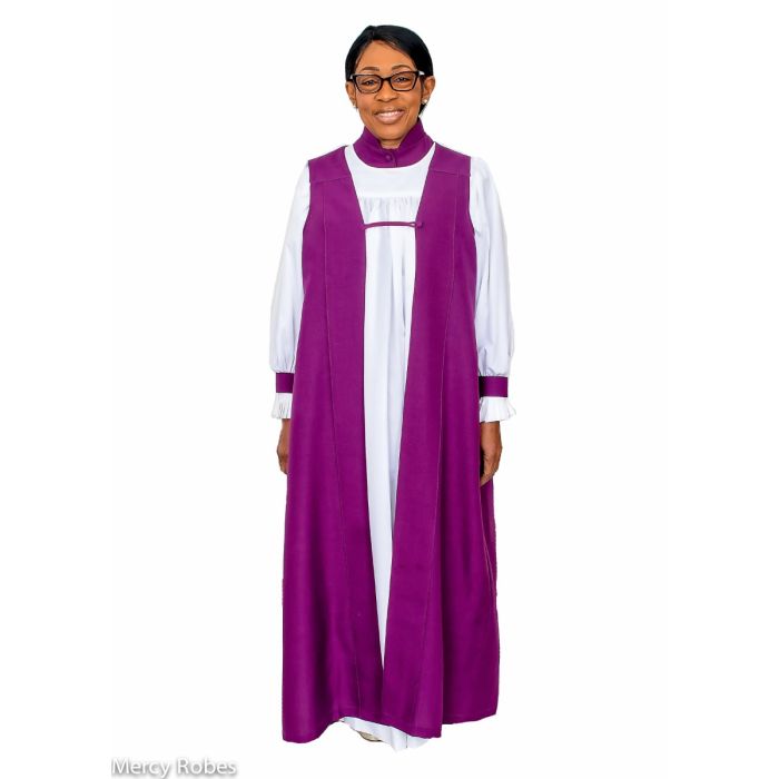 Womens Bishop Vestment (D) Red Purple 01