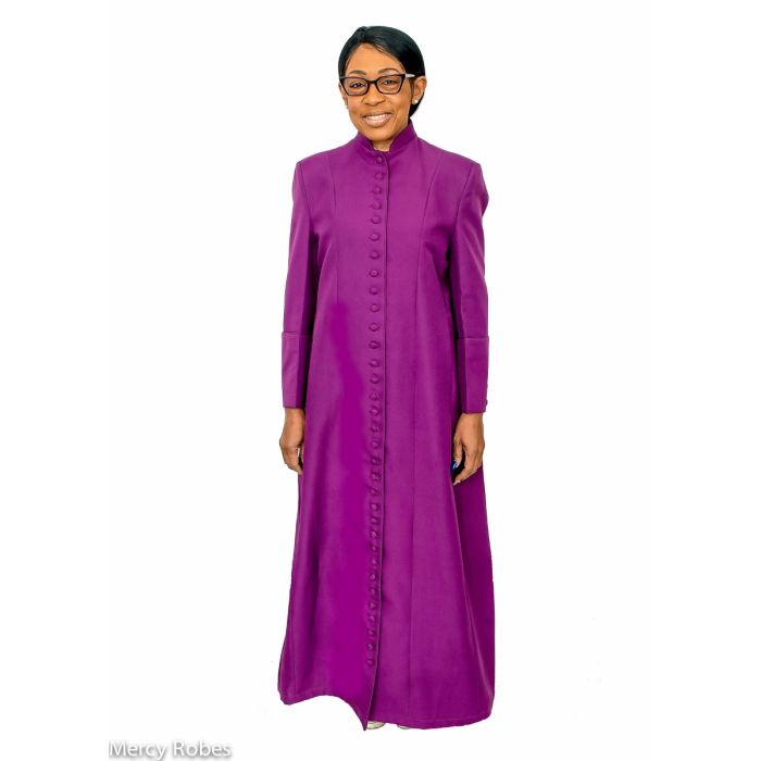 Womens Bishop Vestment (D) Red Purple 01