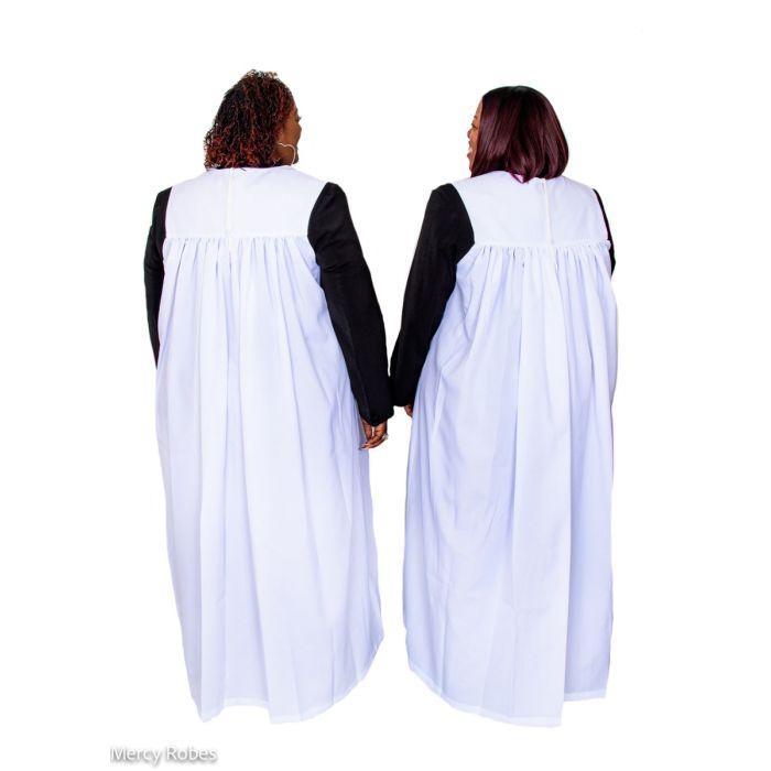Womens Black Robe With White Chimere Style Lk12211