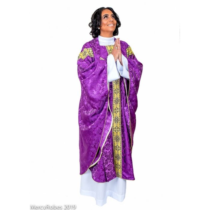 Chasuble & Stole Style Smq2000 (Purple/Gold)