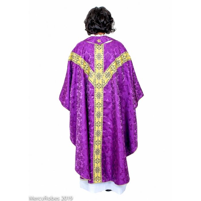 Chasuble & Stole Style Smq2000 (Purple/Gold)