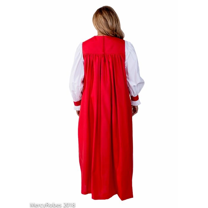 Womens Rochet With Chimere Set (Red)