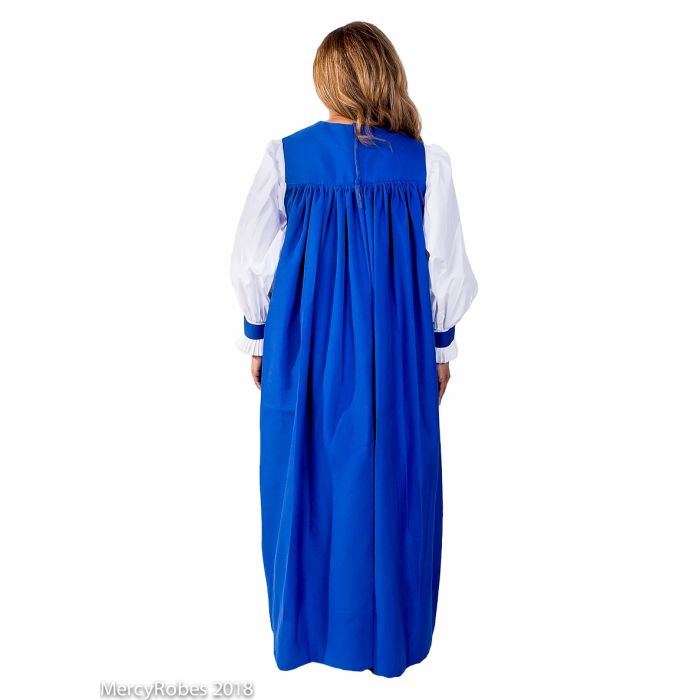 Womens Rochet With Chimere Set (Royal Blue)