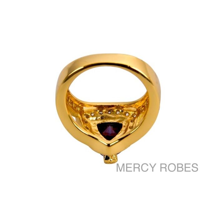 Womens Clergy Ring Subs432 G-Purple